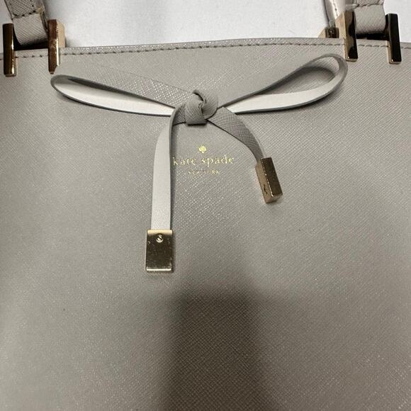 Kate Spade Cherrywood Street Nell Stone Ice Grey Tote Bag - Picture 4 of 6